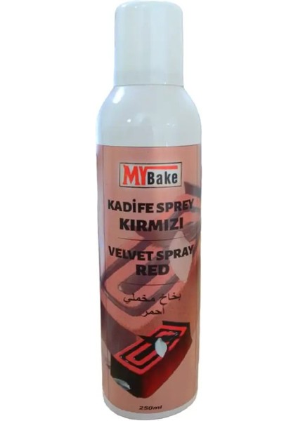 Sprey Boya Velvet My Bake 250 ml Kırmızı