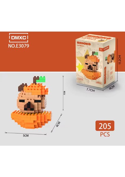 Kapibara Yapı Blokları E3079 – Mini Koleksiyon Figür Seti
