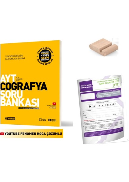 Ayt Coğrafya Soru Bankası 2026 Yks + Deneme + Telefon Tutucu