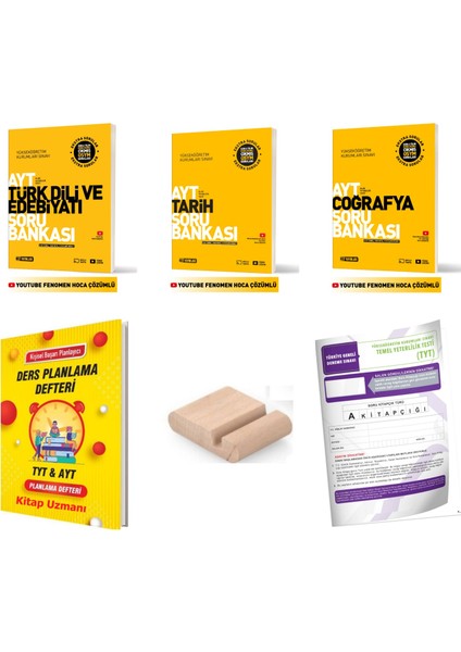 Ayt Coğrafya Tarih Edebiyat Soru Bankası 2026 Yks + Deneme + Telefon Tutucu