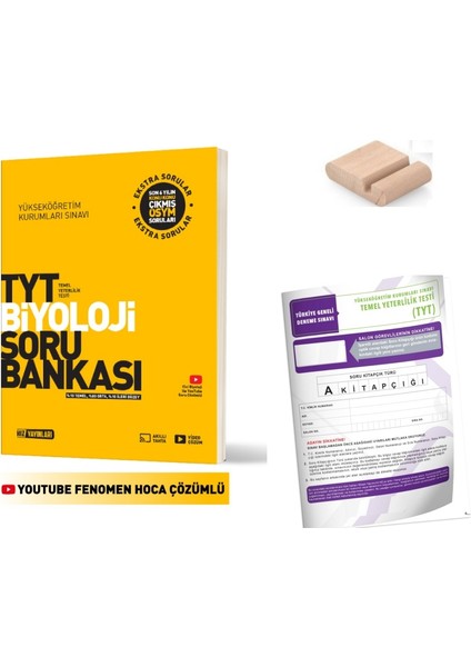 Tyt Biyoloji Soru Bankası 2026 Yks + Deneme + Telefon Tutucu