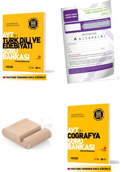 Ayt Coğrafya Edebiyat Soru Bankası 2026 Yks + Deneme + Telefon Tutucu
