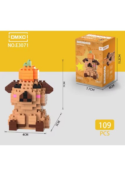 Kapibara Yapı Blokları E3071 – Mini Koleksiyon Figür Seti