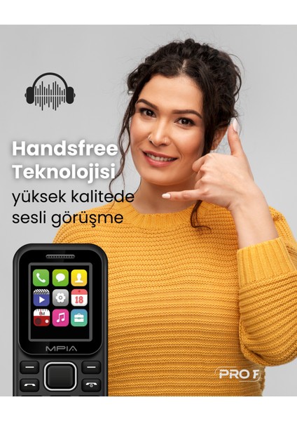 Yerli Üretim Kamerasız Tuşlu Cep Telefonu 7 Gün Şarj Asker Yaşlı Öğrenci Ofis Telefonu 2 Yıl Garanti