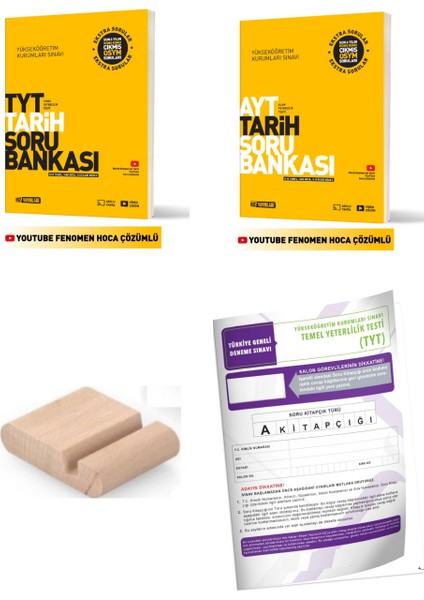 Tyt Tarih Ayt Tarih Soru Bankası 2026 Yks + Deneme + Telefon Tutucu