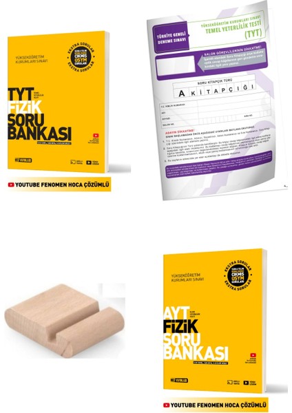 Tyt Fizik Ayt Fizik Soru Bankası 2026 Yks + Deneme + Telefon Tutucu