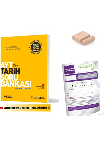 Ayt Tarih Soru Bankası 2026 Yks + Deneme + Telefon Tutucu