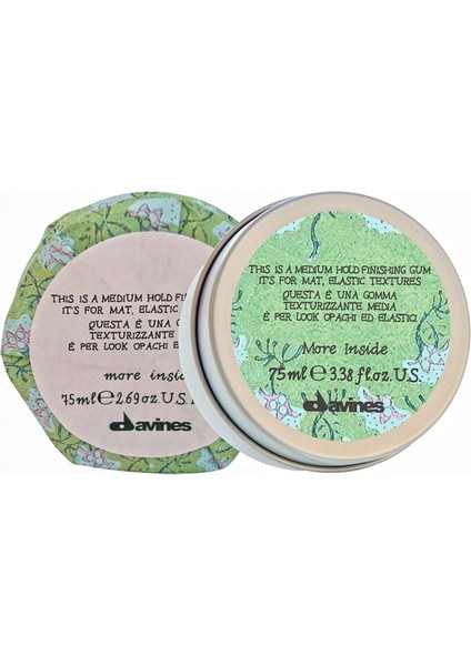 More Inside Medium Hold Finishing Gum Orta Tutucu Esnek Mat Wax 75ML