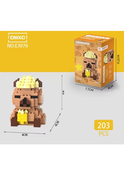 Kapibara Yapı Blokları E3076 – Mini Koleksiyon Figür Seti