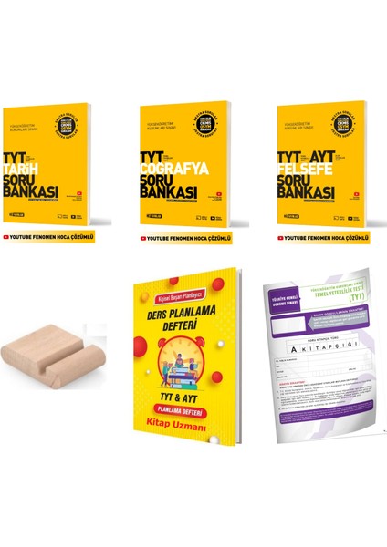 Tyt Tarih Coğrafya Felsefe Soru Bankası 2026 Yks + Deneme + Plan Deft + Telefon Tutucu
