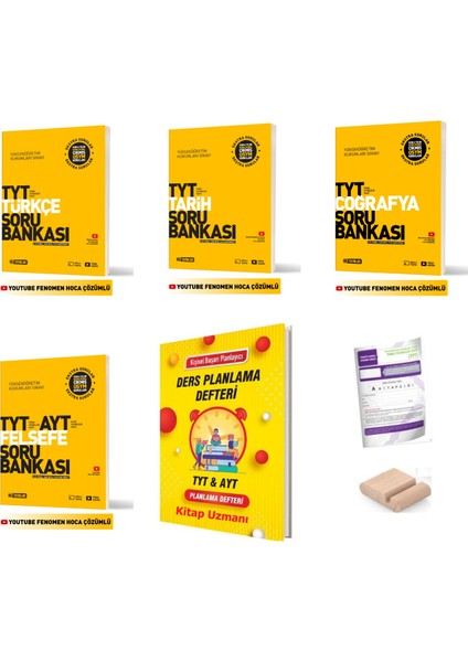 Tyt Tarih Türkçe Coğrafya Felsefe Soru Bankası 2026 Yks + Deneme +Plan Deft+ Telefon Tutucu
