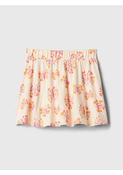 Kız Çocuk Çok Renkli Desenli Şort Etek