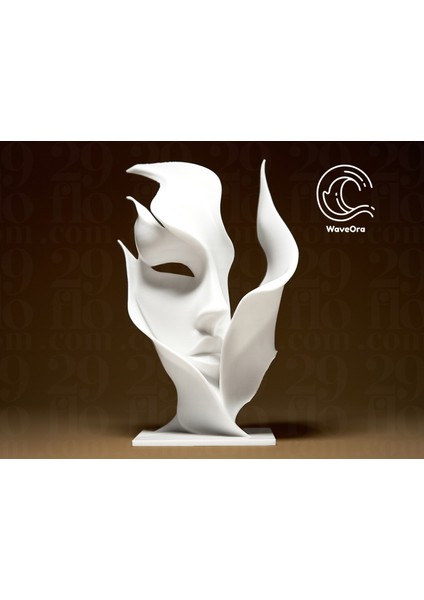 Abstract Yüz Heykel Biblo – Modern Dekor (20CM)