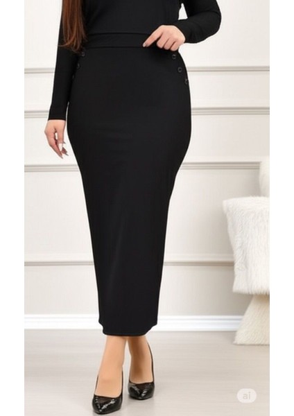 Cepli (Dügme Detaylı 93-94CM) Kalem Etek fırsatları