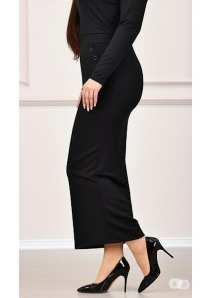 Cepli (Dügme Detaylı 93-94CM) Kalem Etek indirimleri