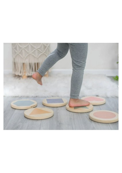 Ahşap Basamak Taşları: Renk/şekil Tanıma, Denge Alıştırması, Ince/kaba Motor Becerilerini Geliştirme fiyatları