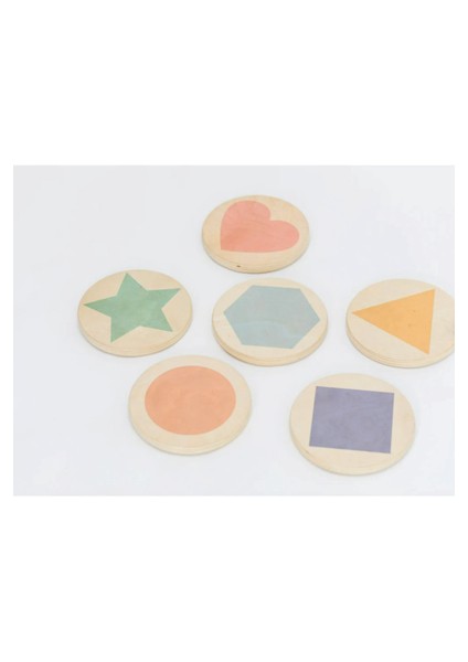 Ahşap Basamak Taşları: Renk/şekil Tanıma, Denge Alıştırması, Ince/kaba Motor Becerilerini Geliştirme modelleri