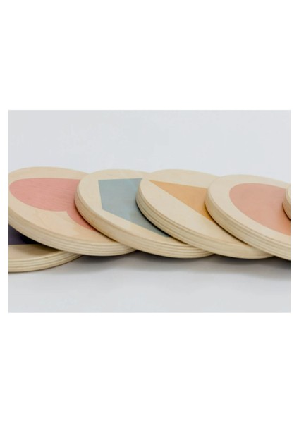 Ahşap Basamak Taşları: Renk/şekil Tanıma, Denge Alıştırması, Ince/kaba Motor Becerilerini Geliştirme