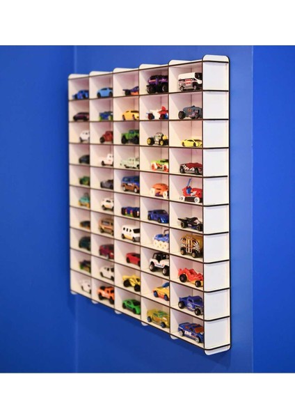 Oyuncak Araba Rafı 50'li,mobilya,raf,montessori,ahşap, (Hotwheels ve Matcbox Arabaları Için) modelleri