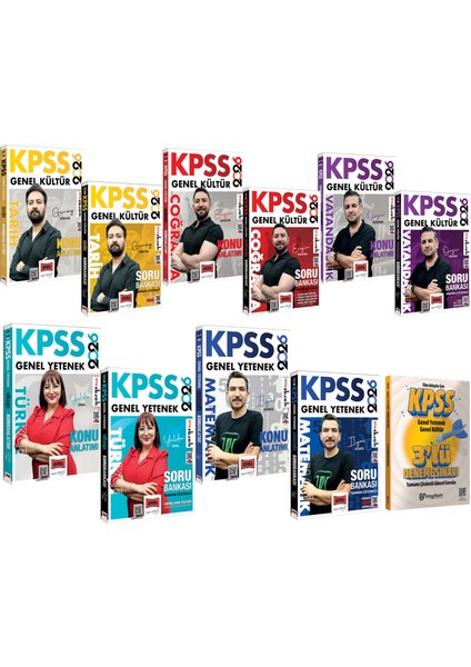 2026 Kpss Tüm Dersler Konu Anlatımı-Çözümlü Soru Bankası Seti