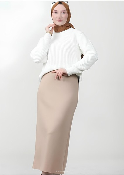 Düz Uzun Siyah Kalem Etek