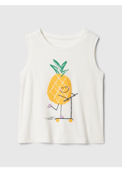 Kız Bebek Kırık Beyaz Organik Pamuk Mix And Match Atlet