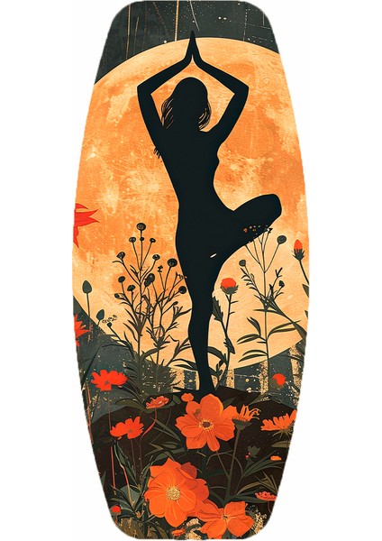 Ahşap Baskılı Denge Tahtası Rocket Balance Board Rocket Gym Board fiyatları