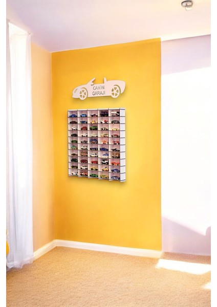 Hotwheels Oyuncak Araba Rafı 50'li Beyaz (Hotwheels Arabaları Için Uygundur) modelleri