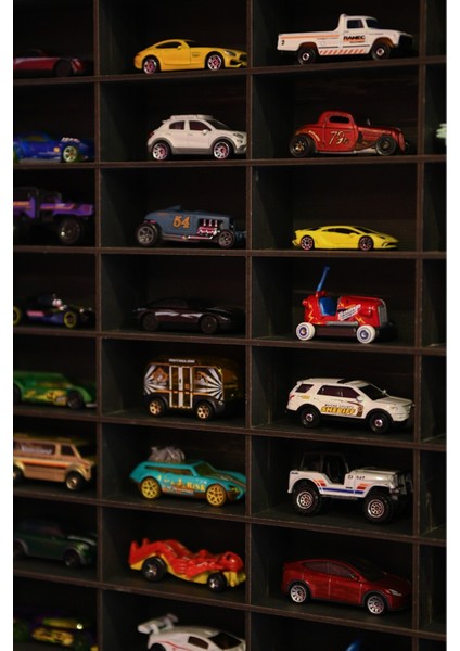 Oyuncak Araba Rafı 50'li,mobilya,raf,montessori,ahşap, (Hotwheels ve Matcbox Arabaları Için) modelleri
