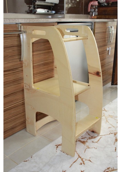 Ahşap Montessori Öğrenme Kulesi / 2-6 Yaş /