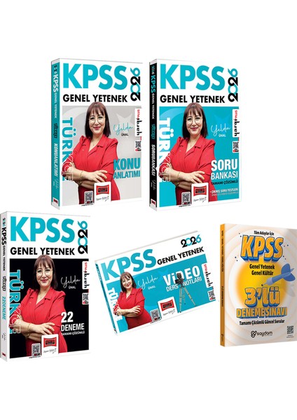 2026 Kpss Türkçe Konu Anlatımı-Çözümlü Soru Bankası-Çözümlü 22 Deneme-Video Ders Notları(Yelda Ünal)