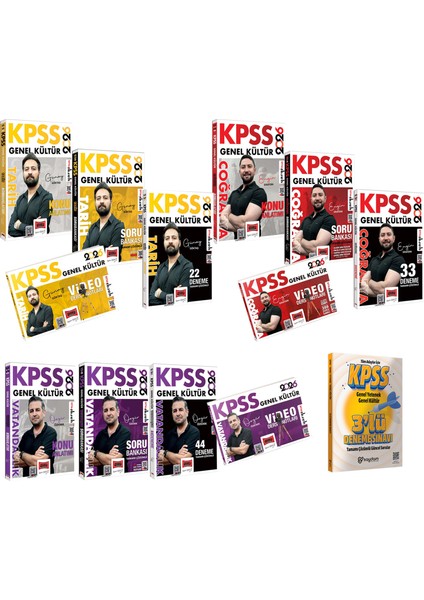 2026 Kpss Tarih-Coğrafya-Vatandaşlık Konu Anlatımı-Çözümlü Soru Bankası-Deneme-Video Ders Notları