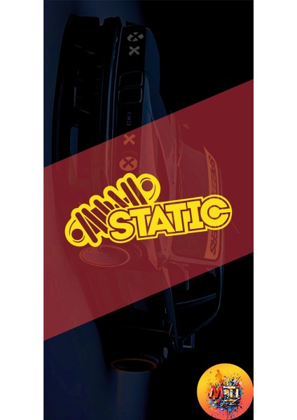 Static Yazı Jdm Araba-Motosiklet Cam Etiket Sticker-Hologram Static Sticker