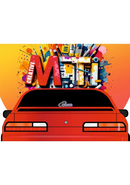 Static Yazı Jdm Araba-Motosiklet Cam Etiket Sticker-Hologram Static Sticker fırsatları