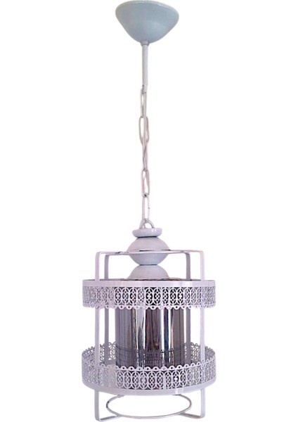 Mücevher Tekli Avize Beyaz – Dekoratif Metal Gövde Sarkıt Avize fiyatları