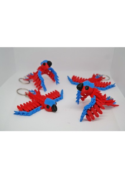 Tropik Kanatlar – Hareketli Papağan Anahtarlık