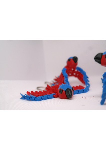 Tropik Kanatlar – Hareketli Papağan Anahtarlık