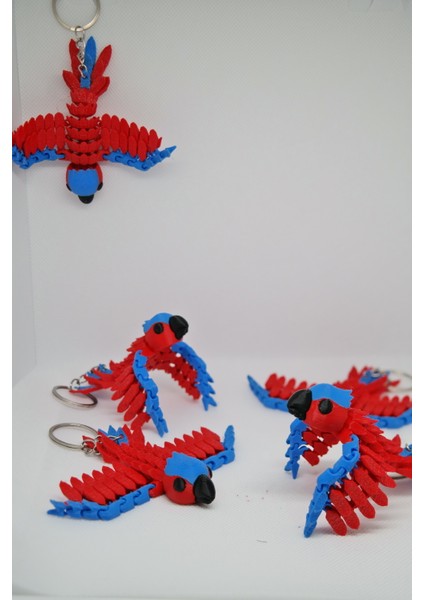 Tropik Kanatlar – Hareketli Papağan Anahtarlık