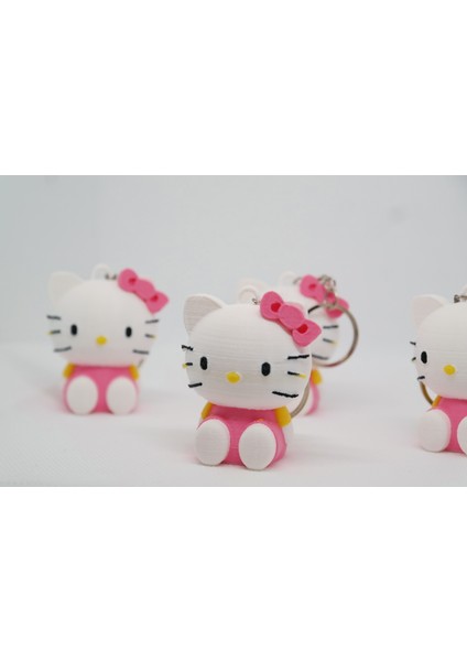 Hello Kitty Oturan Figür Anahtarlık