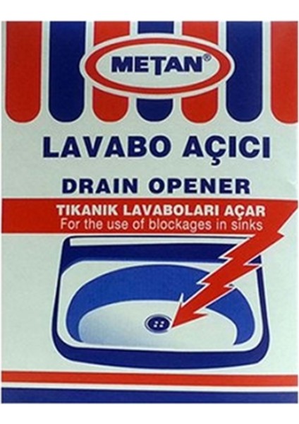 Metan Lavabo Açıcı Toz 40 gr 5 Paket