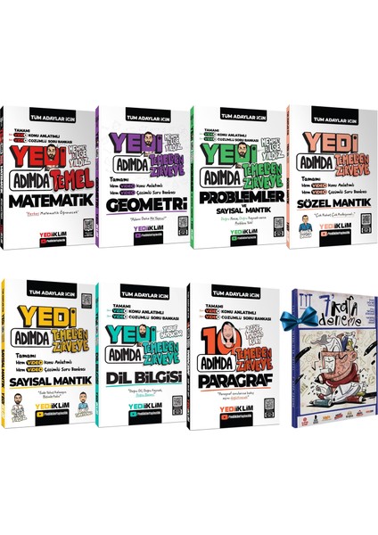 2026 Tyt-Ayt Yedi Adımda Serisi(Video Konu Anlatımlı Video Çözümlü Soru Bankası)Paragraf-Dil Bilgisi