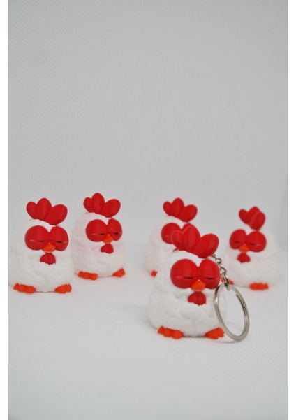 Uykucu Tavuk Anahtarlık