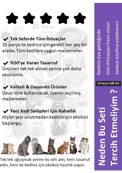 Chitto 35 Parça Kedi Başlangıç Seti