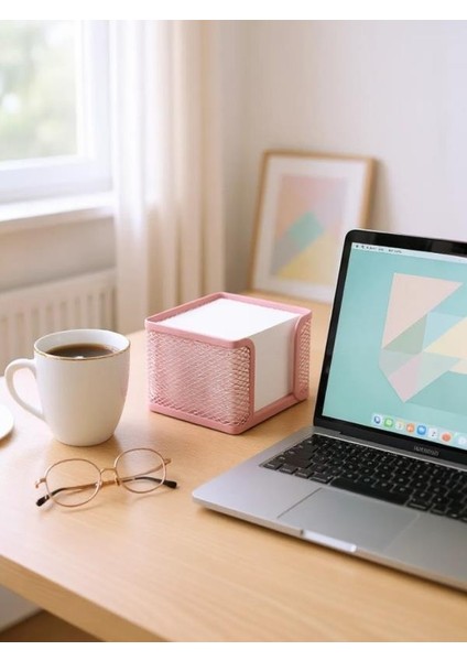 Metal Toz Pembe Küp Notluk + Not Kağıdı indirimleri