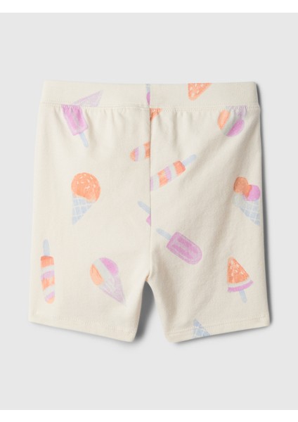 Kız Bebek Bej Desenli Bisiklet Şortu fiyatları