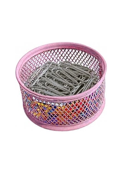 Perfore File Toz Pembe Ataşlık + 100 adet Ataş fiyatları