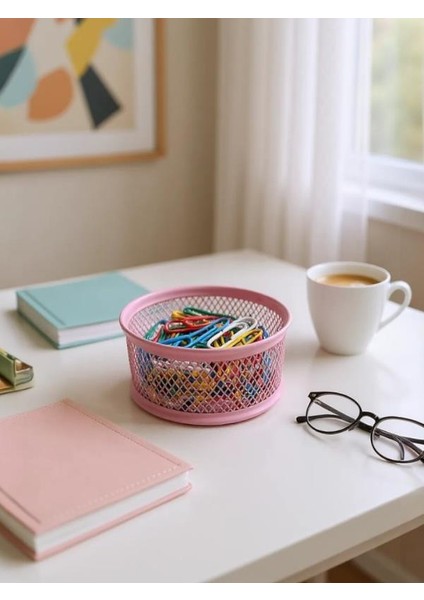 Perfore File Toz Pembe Ataşlık + 100 adet Ataş indirimleri