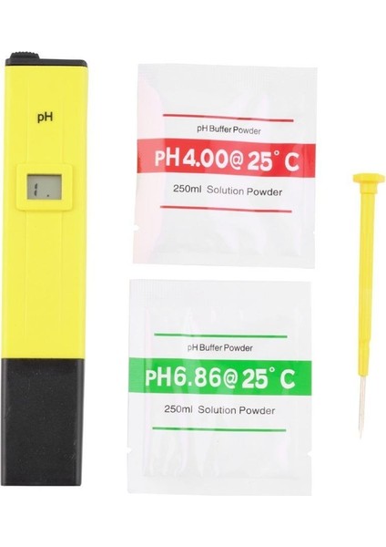 PH-010 Kalem Tip Dijital Ph Metre Ölçüm Cihazı |akvaryum Havuz Için Ph Ölçer Kalibrasyon Seti Hediye