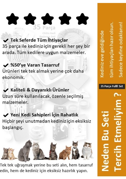 Chitto 35 Parça Kedi Başlangıç Seti