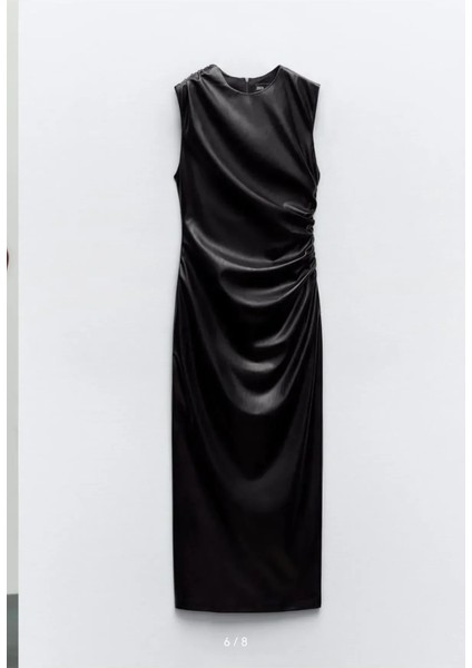 Allbucks Zara, Drapeli Suni Deri Elbise ABZRA0031 indirimleri